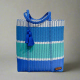 IXOQ Cesta recycled plastic tote (SOLD THRU KASSATEX) - LG Triple Band