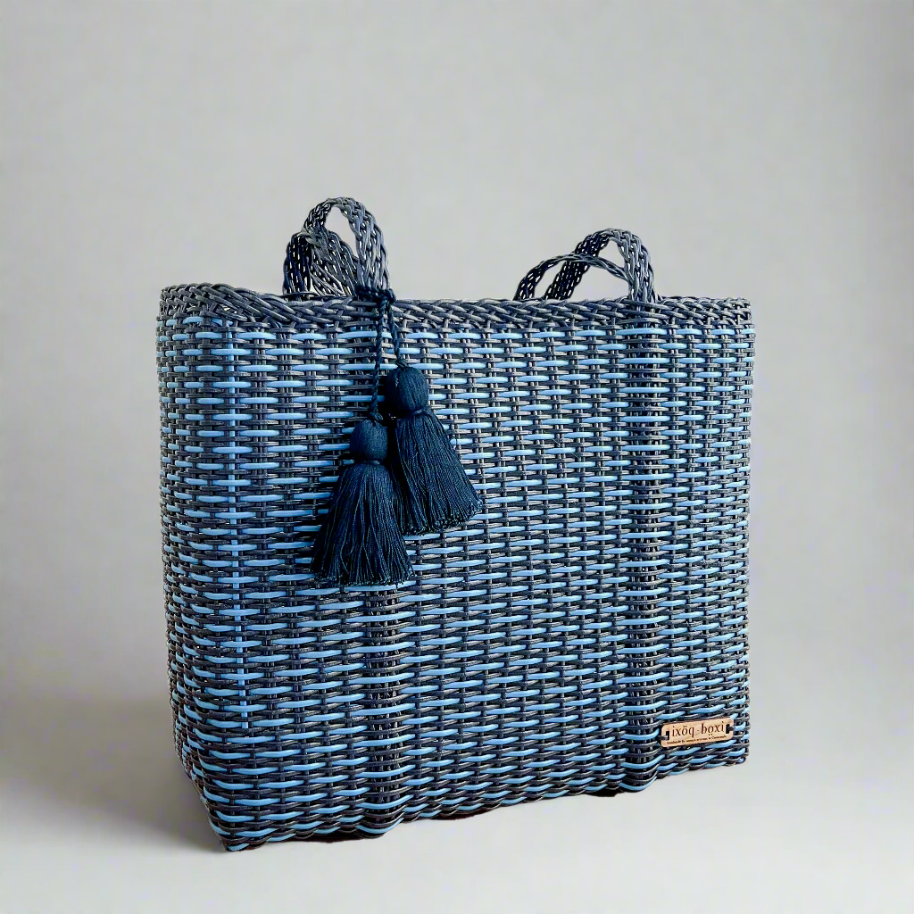 cesta tote ~ medium ~ basket weave – IXOQ
