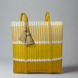 IXOQ Cesta recycled plastic tote (SOLD THRU KASSATEX) - LG Triple Band