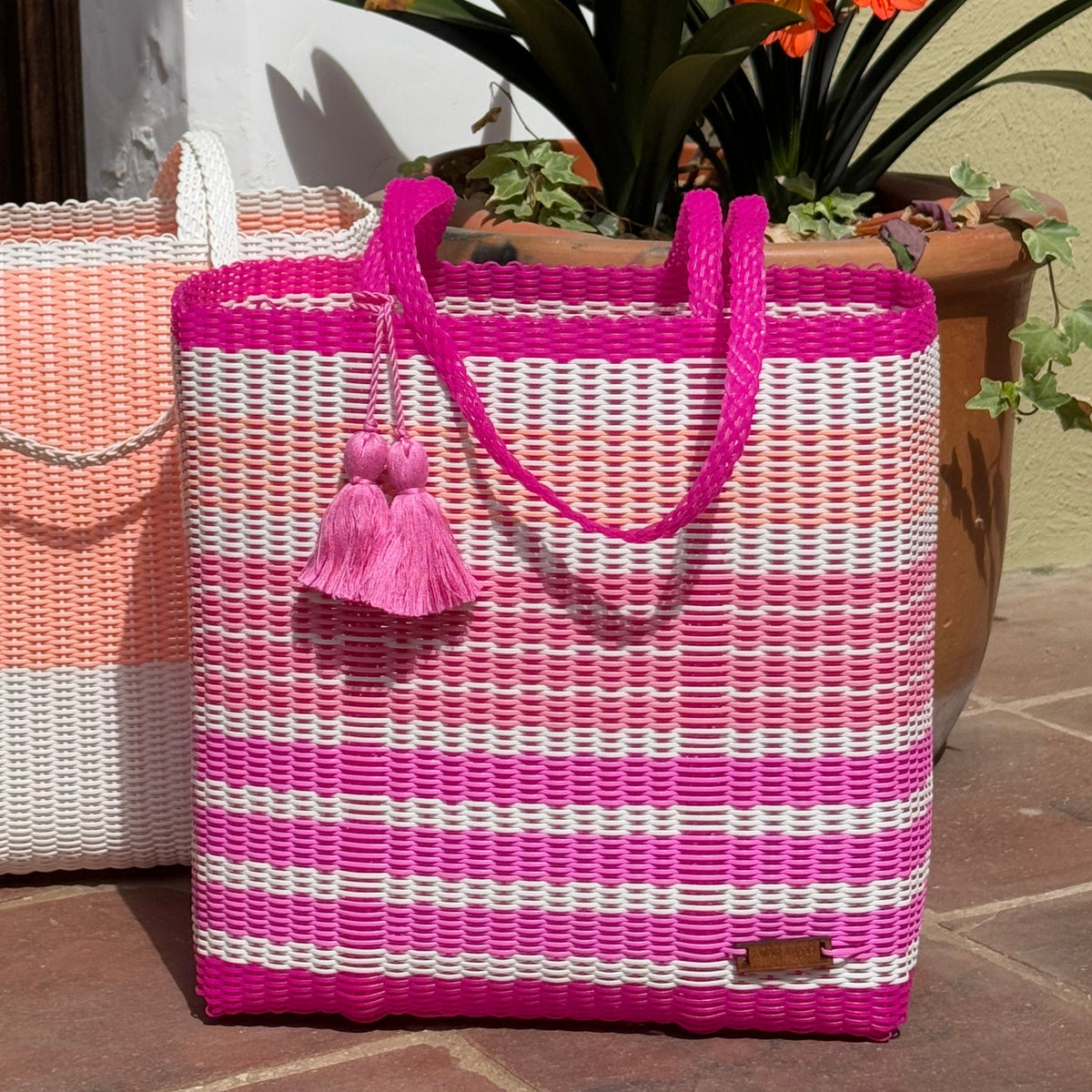 cesta tote ~ ex-large ~ gradient stripes – IXOQ