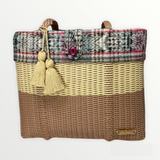 cesta tote ~ medium ~ 2 color block ~ lined