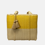 cesta tote ~ medium ~ 2 color block ~ unlined