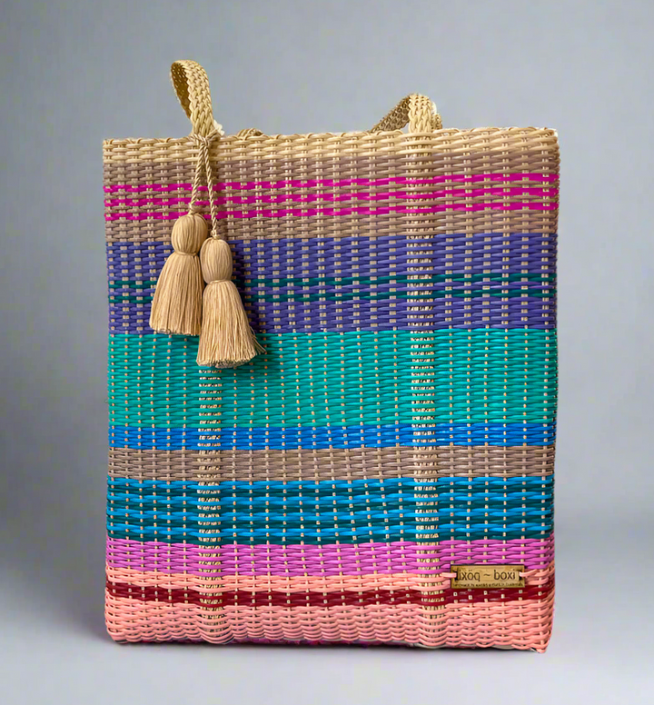 cesta tote ~ large ~ multistripe
