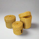 round 'catch all' with lid ~ interweave