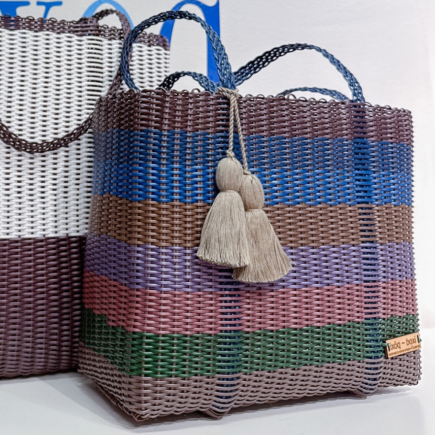 cesta tote ~ medium ~ multicolor stripes