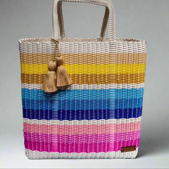 IXOQ Cesta recycled plastic tote (SOLD THRU KASSATEX) XL - Multicolor