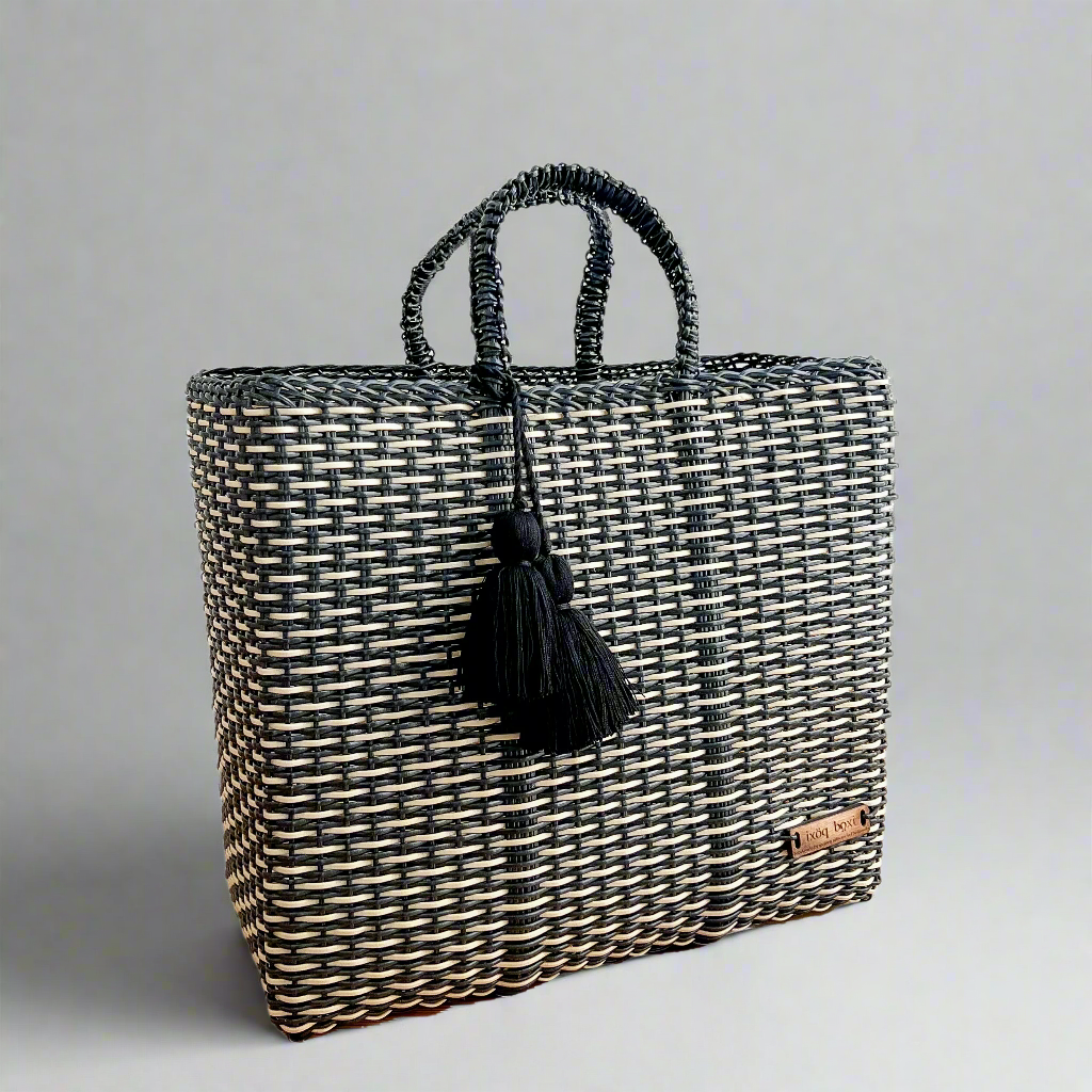 cesta tote ~ ex-large ~ 3 color block – IXOQ
