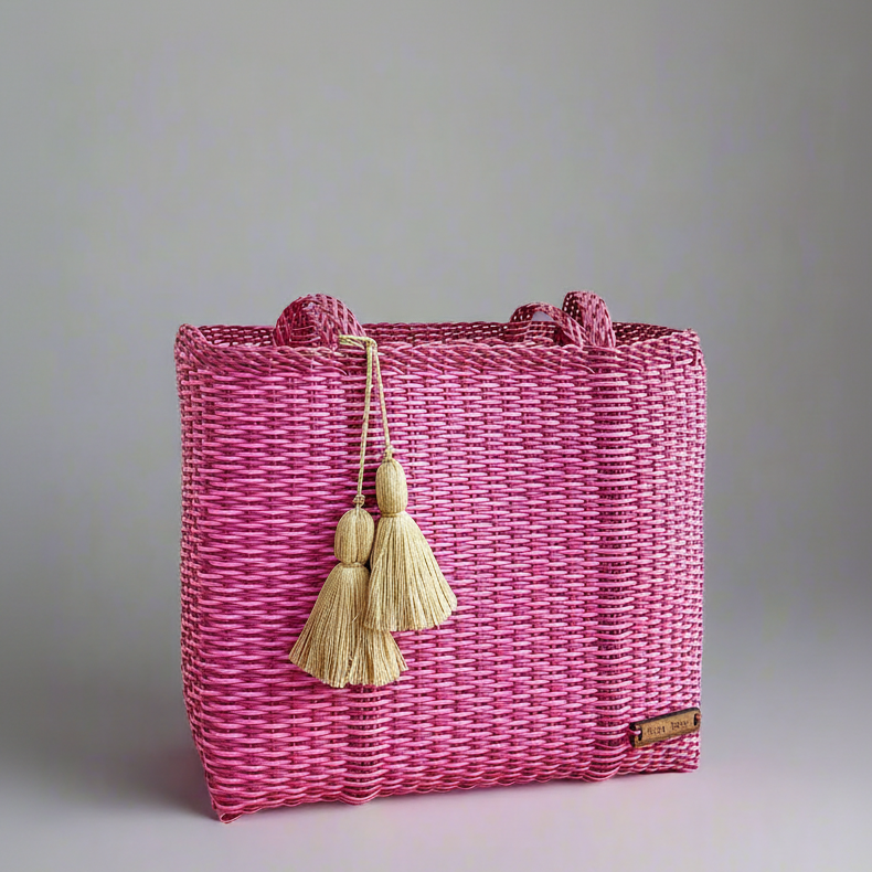 cesta tote ~ medium ~ basket weave