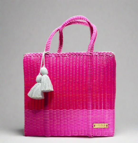 IXOQ Cesta recycled plastic tote (SOLD THRU KASSATEX) Med - Color Block