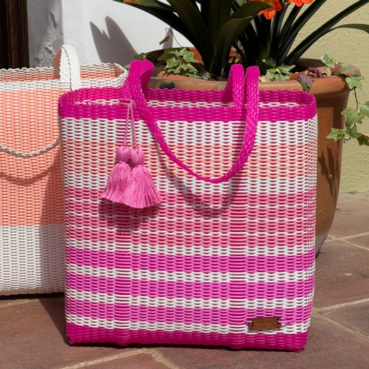 IXOQ Cesta recycled plastic tote (SOLD THRU KASSATEX) - XL Gradient