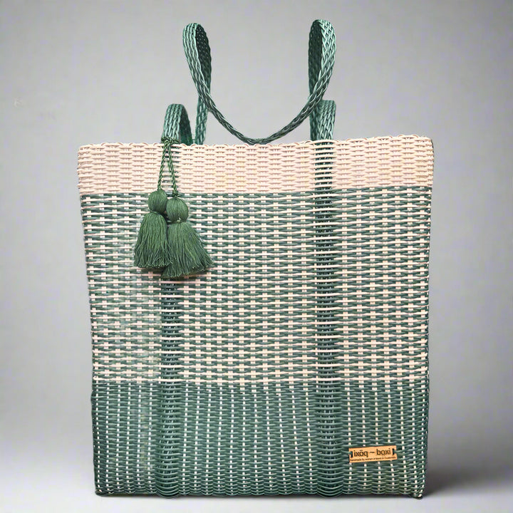 cesta tote ~ ex-large ~ basket weave