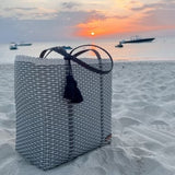 cesta tote ~ ex-large ~ basket weave