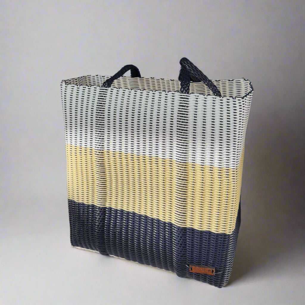 cesta tote ~ ex-large ~ 3 color block