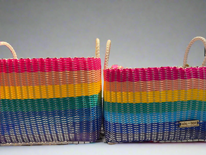 boxi storage baskets ~ multi stripes