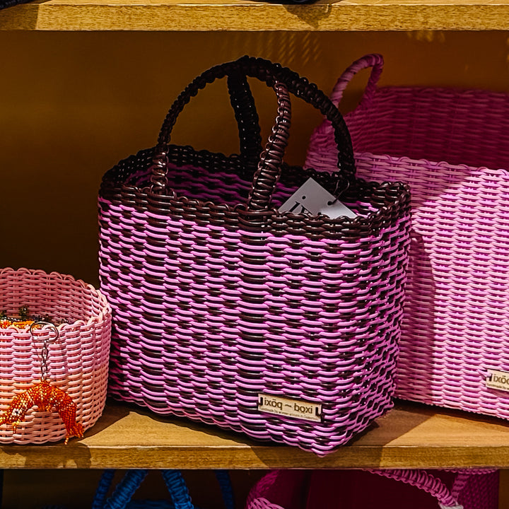 cesta tote ~ mini ~ basketweave