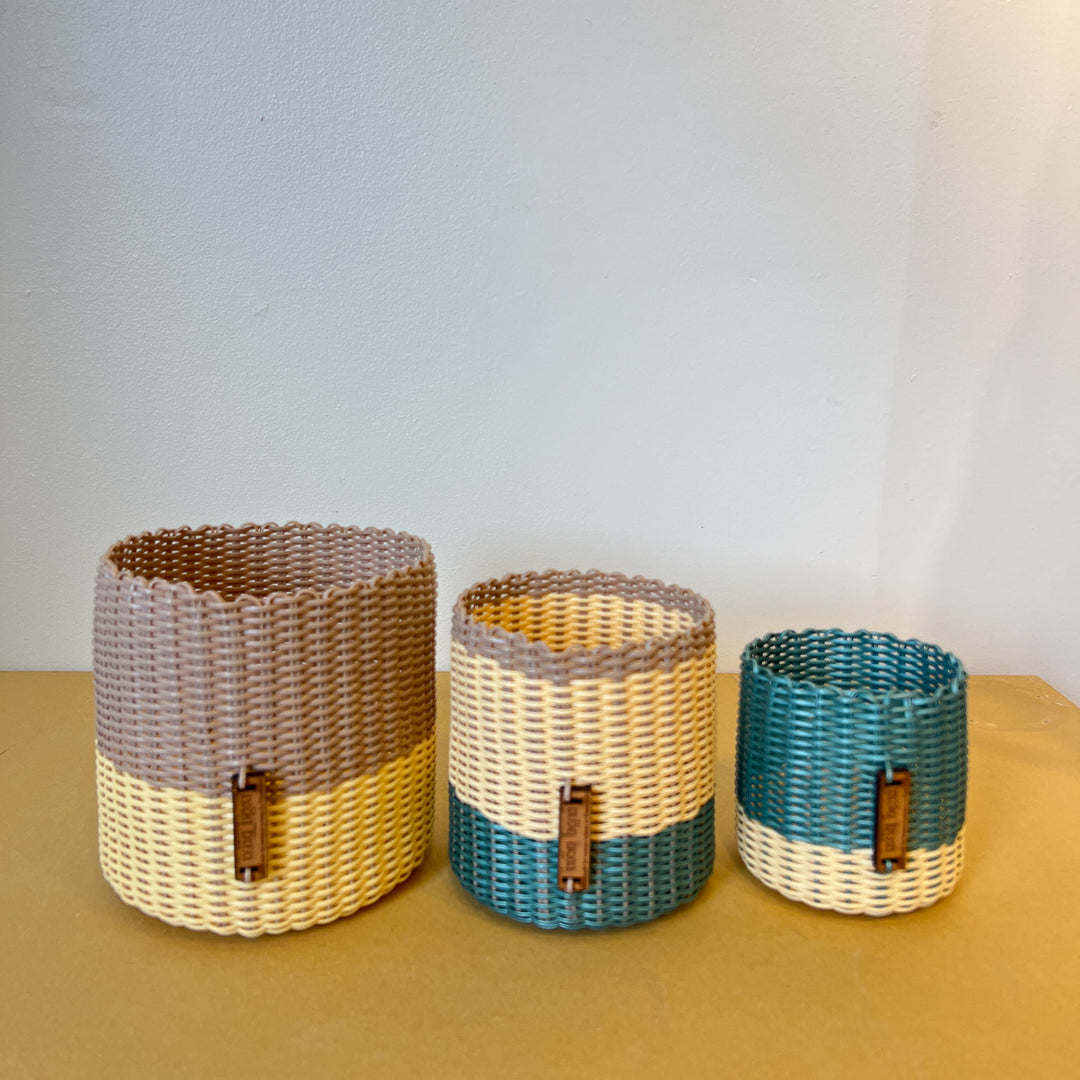 (wholesale) round 'catch all' / planters ~ color bands