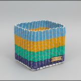 boxi square container ~ multicolor stripes