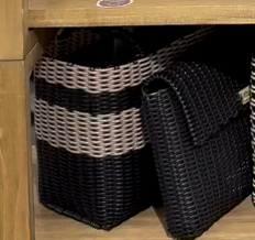 cesta mini ~ wide striped