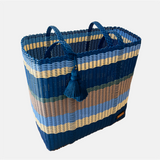 cesta tote ~ ex-large ~ multicolor striped