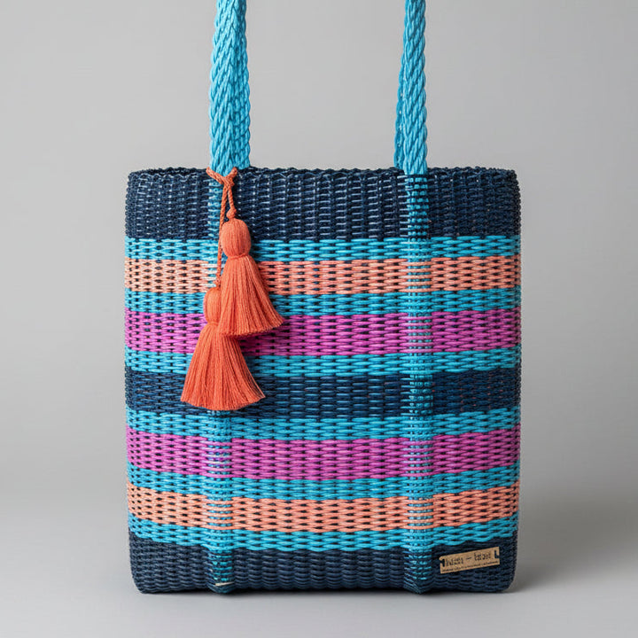 cesta tote ~ large ~ multistripe