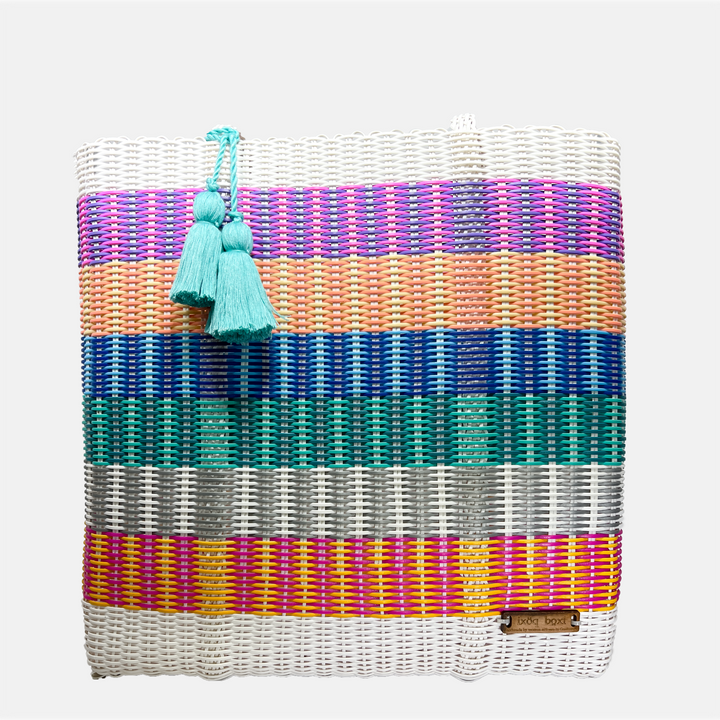 cesta tote ~ ex-large ~ multicolor stripes