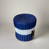 round 'catch all' with lid ~ 2 color block