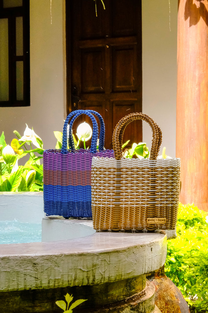 cesta mini ~ basketweave