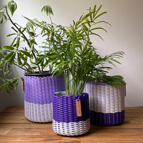 (wholesale) round 'catch all' / planters ~ color bands