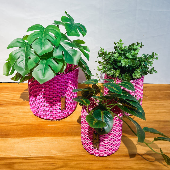 (wholesale) round 'catch all' / planters ~ interweave