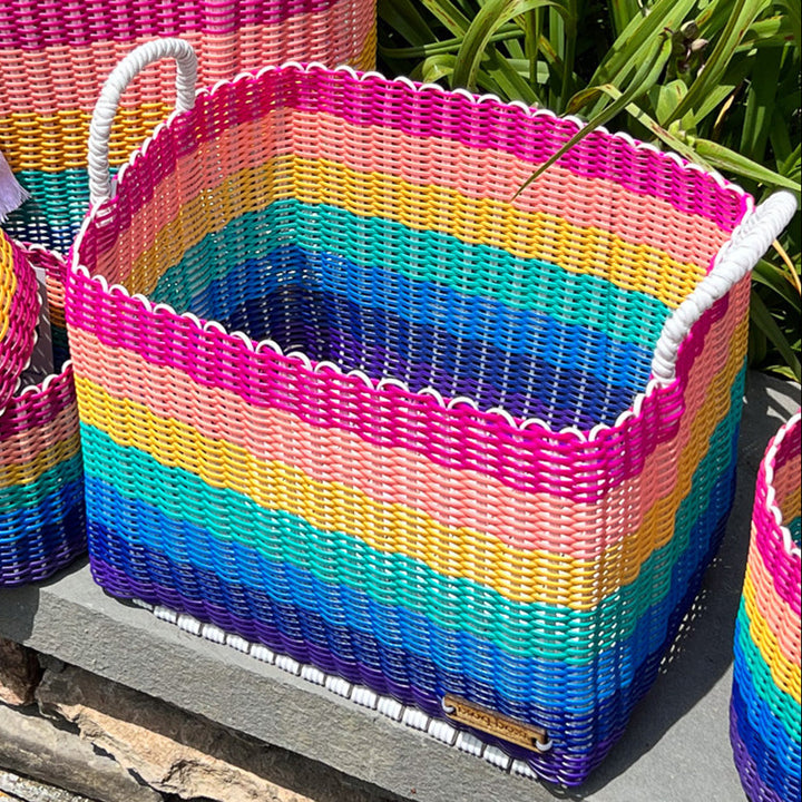 boxi storage baskets ~ multi stripes