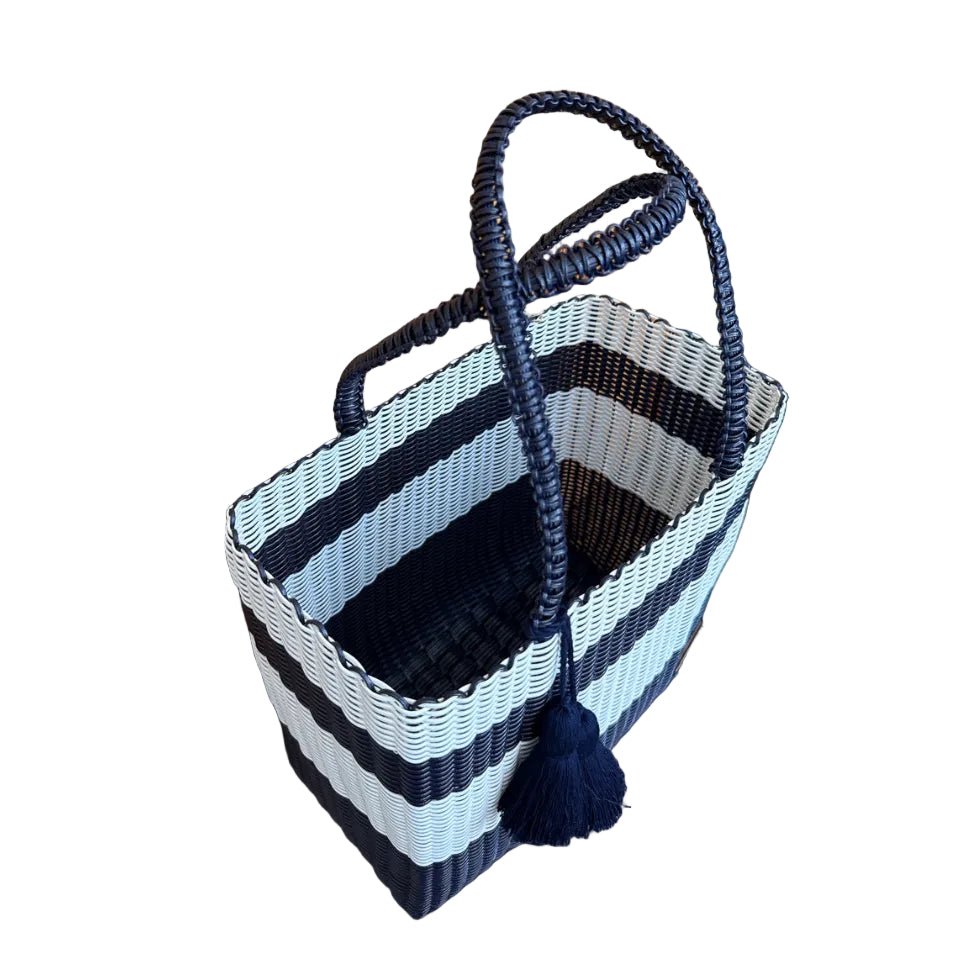 cesta tote ~ medium ~ striped