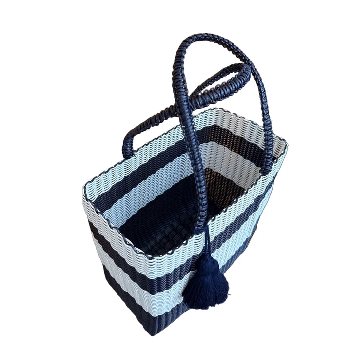 cesta tote ~ medium ~ striped