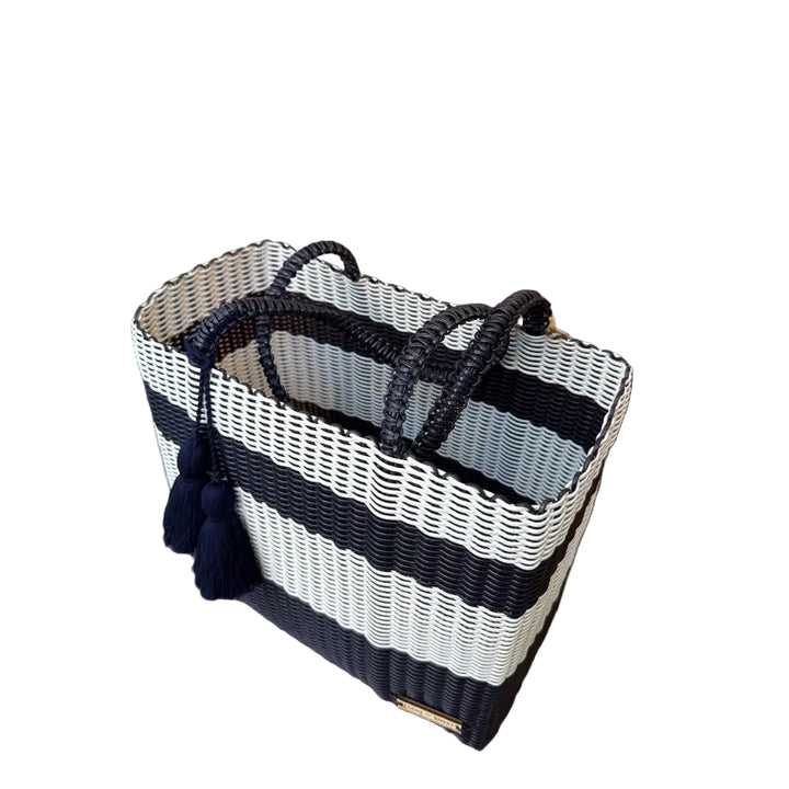 cesta tote ~ medium ~ striped