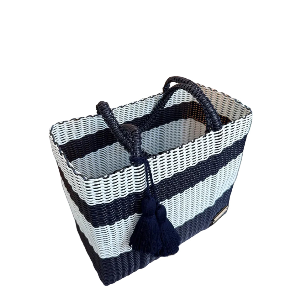 cesta tote ~ medium ~ striped
