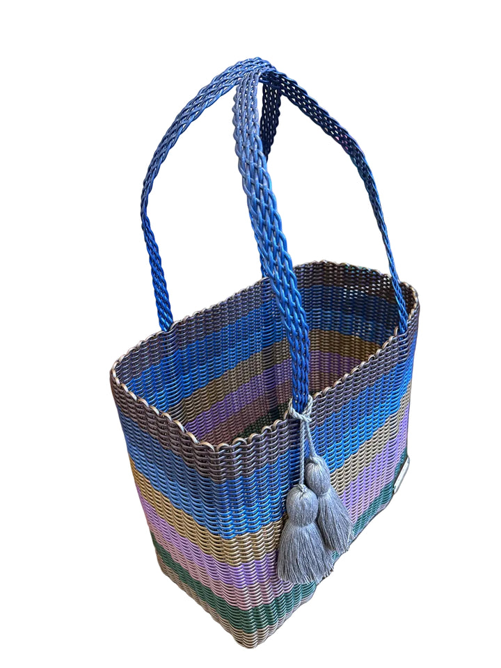 cesta tote ~ medium ~ multicolor stripes