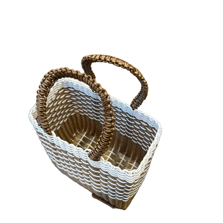 cesta mini ~ basketweave