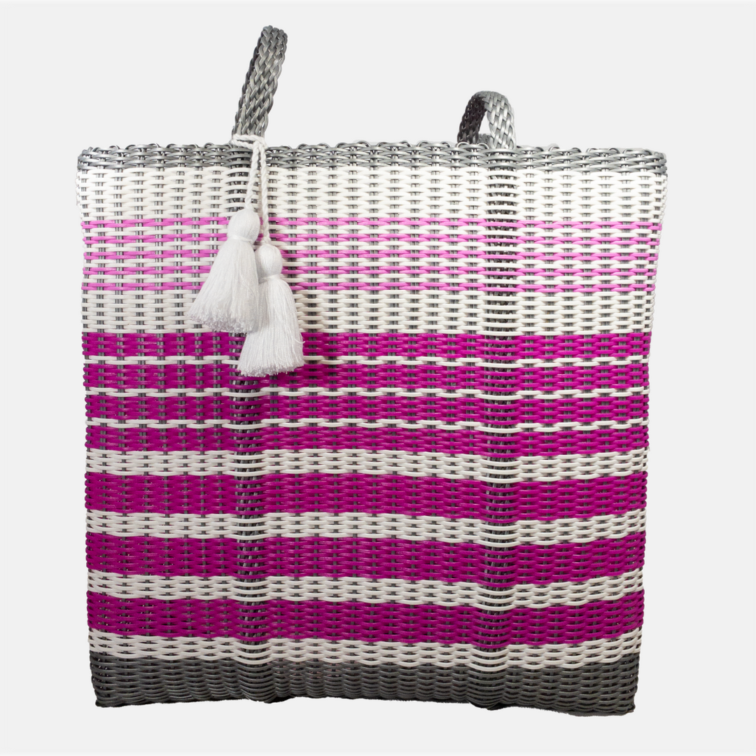 cesta tote ~ ex-large ~ gradient stripes