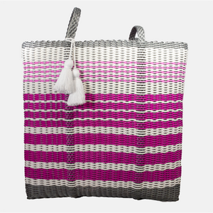 cesta tote ~ ex-large ~ gradient stripes