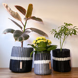 round 'catch all' / planters ~ two tone
