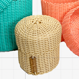 round 'catch all' with lid ~ solids