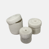 round 'catch all' with lid ~ solids