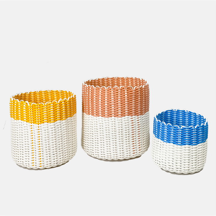 (wholesale) round 'catch all' / planters ~ color bands