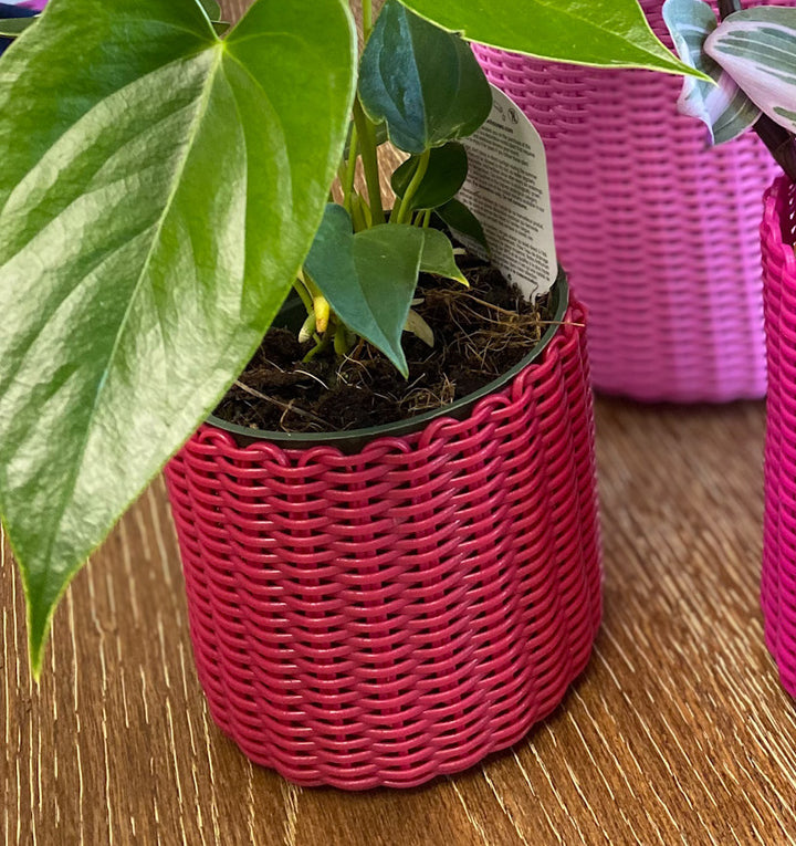 round 'catch all' / plant pots ~ single color