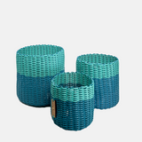 round 'catch all' / planters ~ color bands