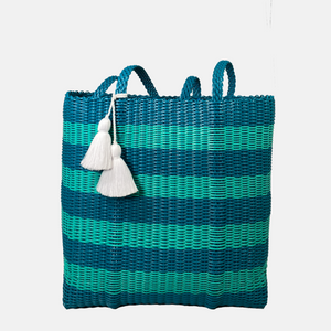 cesta tote ~ large ~ stripe ~ unlined