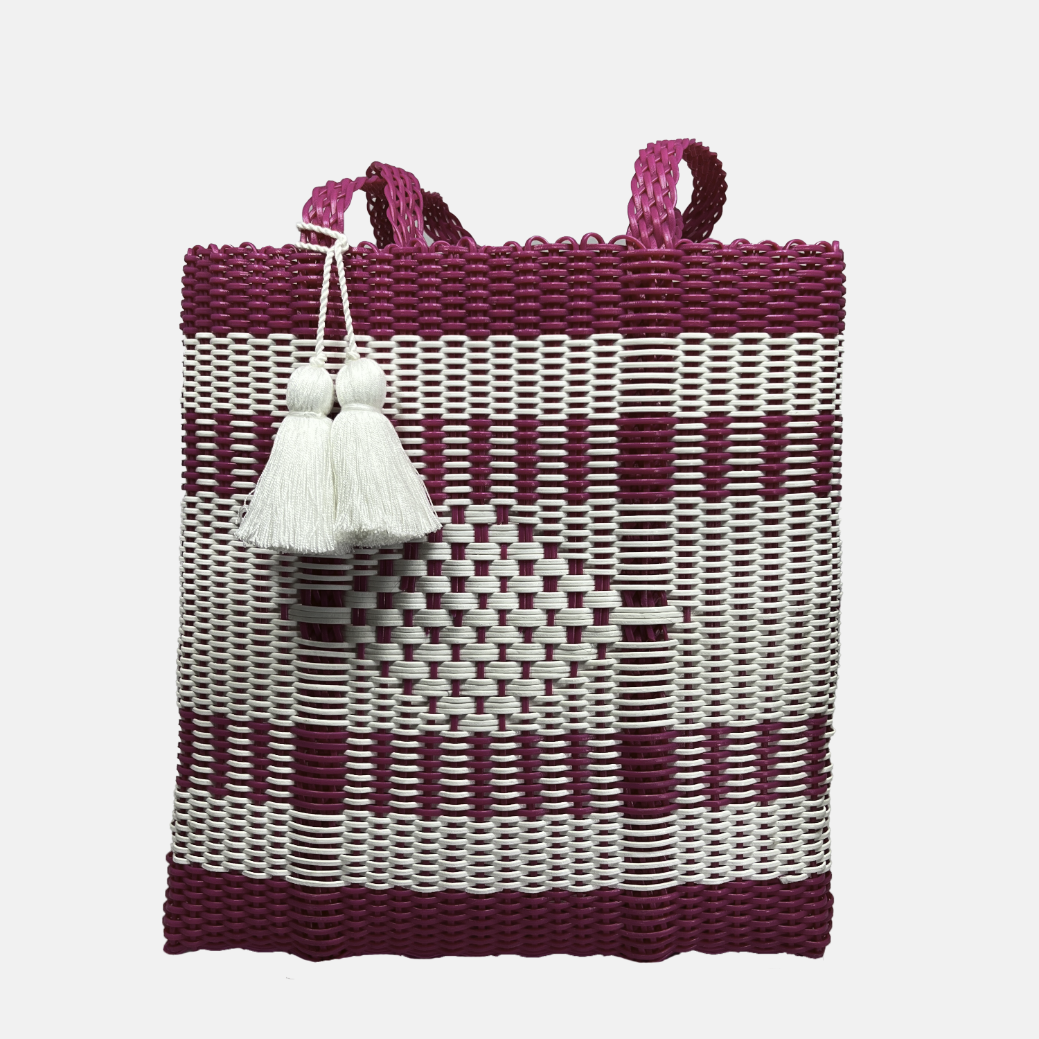 Sunflower Decoration Rope Woven Tote Bag Rainbow-colored Rope
