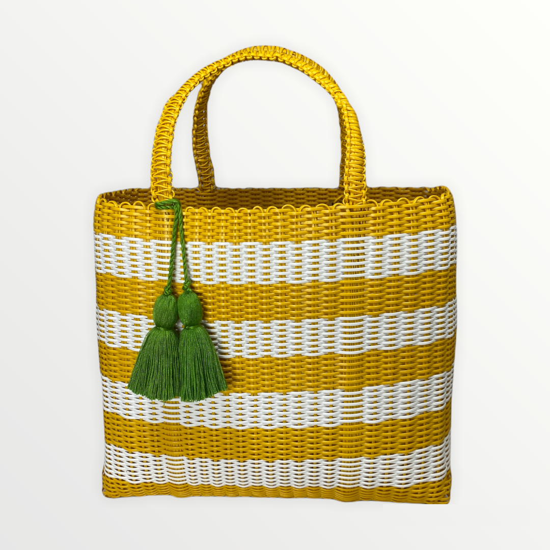 cesta tote ~ medium ~ striped