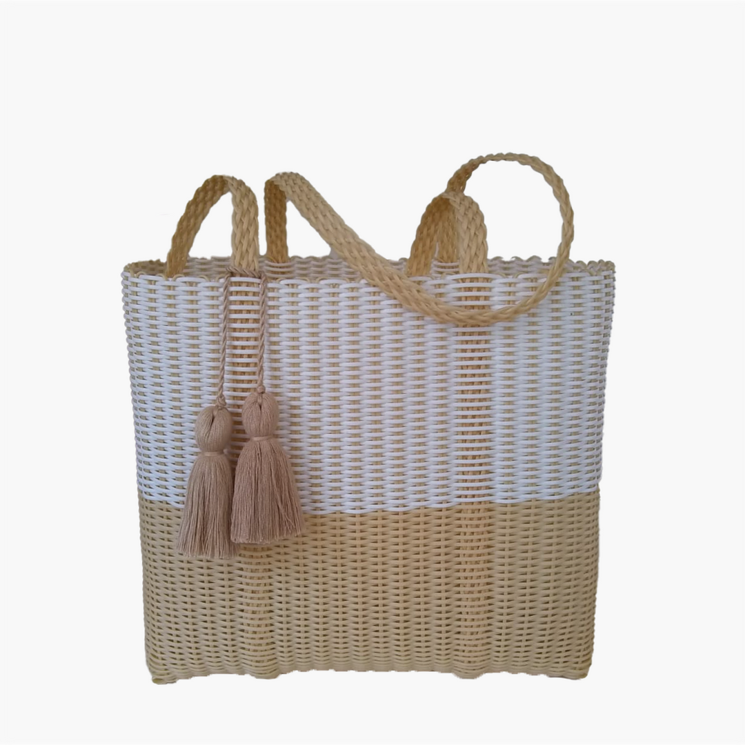cesta tote ~ medium ~ 2 color block