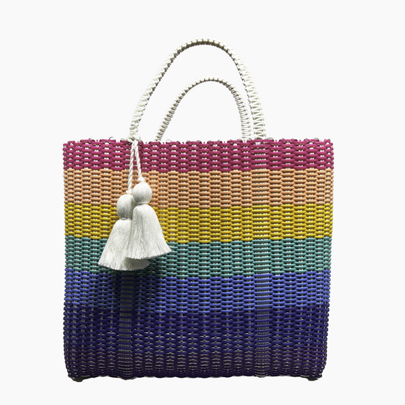 cesta tote ~ medium ~ multistriped ~ unlined