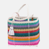 cesta tote ~ medium ~ multistriped ~ unlined